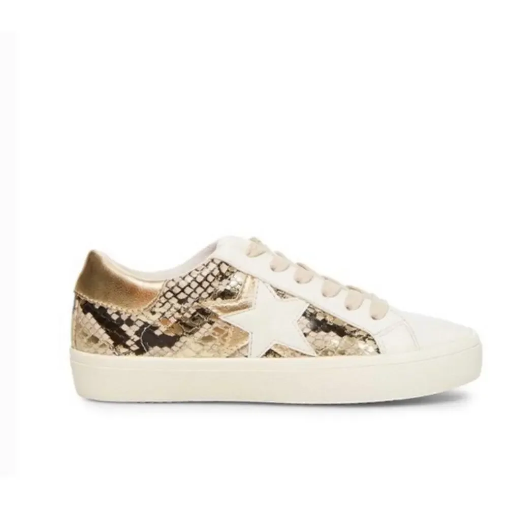 Steve Madden Sienna Multi Snake Print Lace Up Sneakers Size 9 - Picture 7 of 13